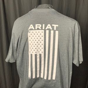 XXL ARIAT subdued American flag T-shirt